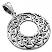 All Around Celtic Knot Silver Pendant, pn588